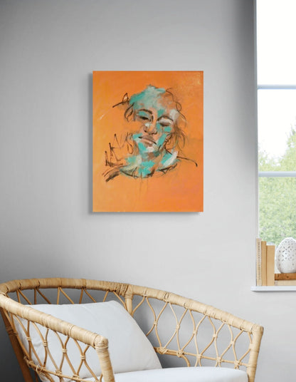 "It's all Peachy", 2025, Oil on canvas - Artwork - Blue Tree Gallery