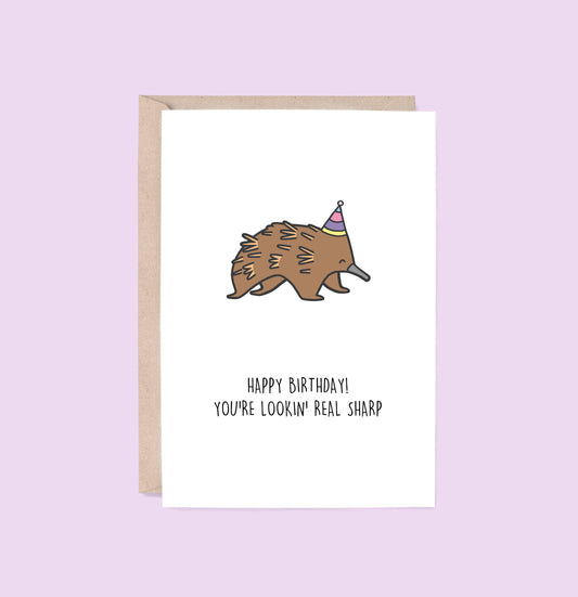 BIRTHDAY | Lookin' Real Sharp Greeting Card - Blue Tree Gallery