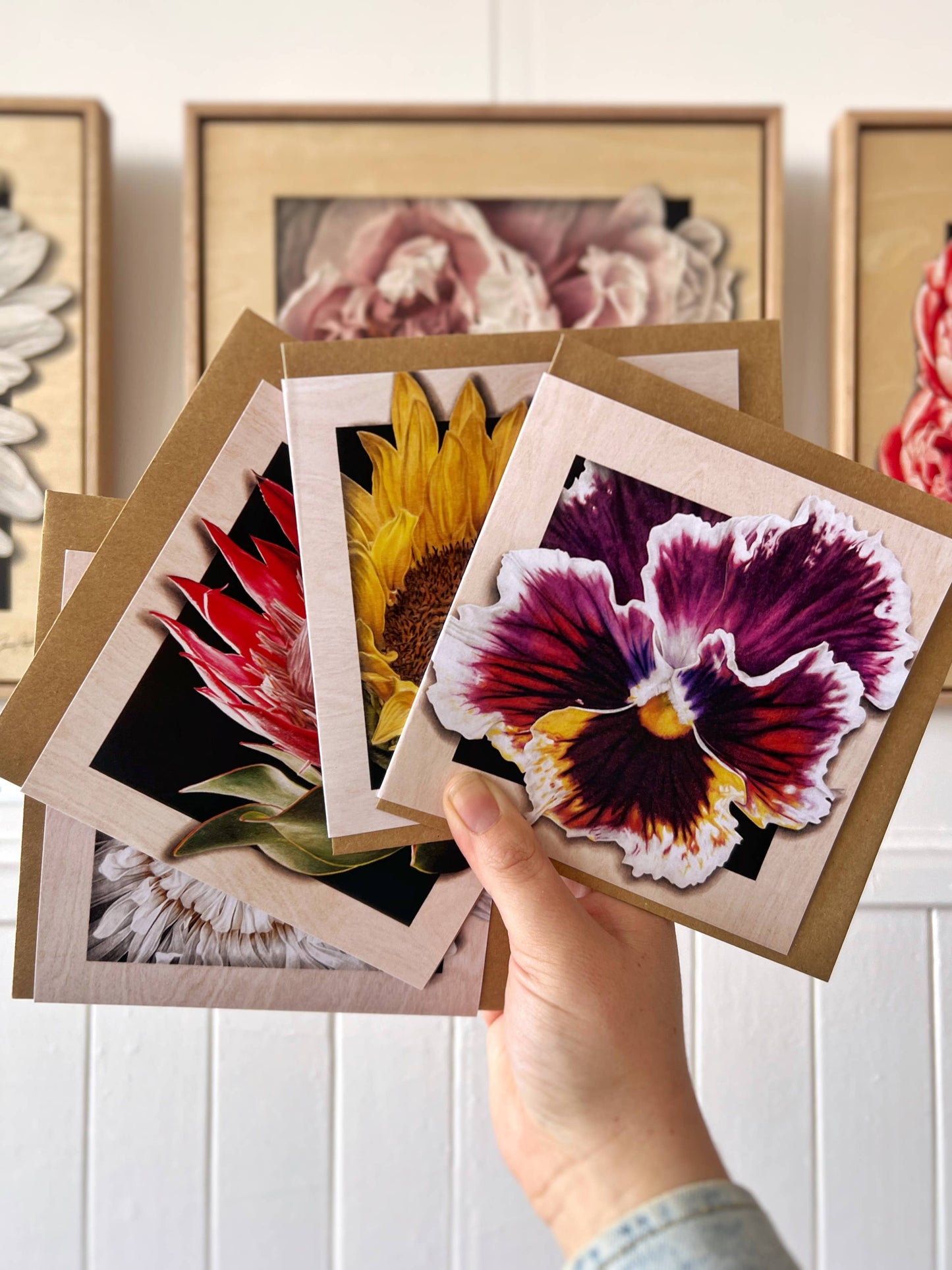 Greeting Card - "Perennial" Daffodil Wallflower by Jenna Chartrand