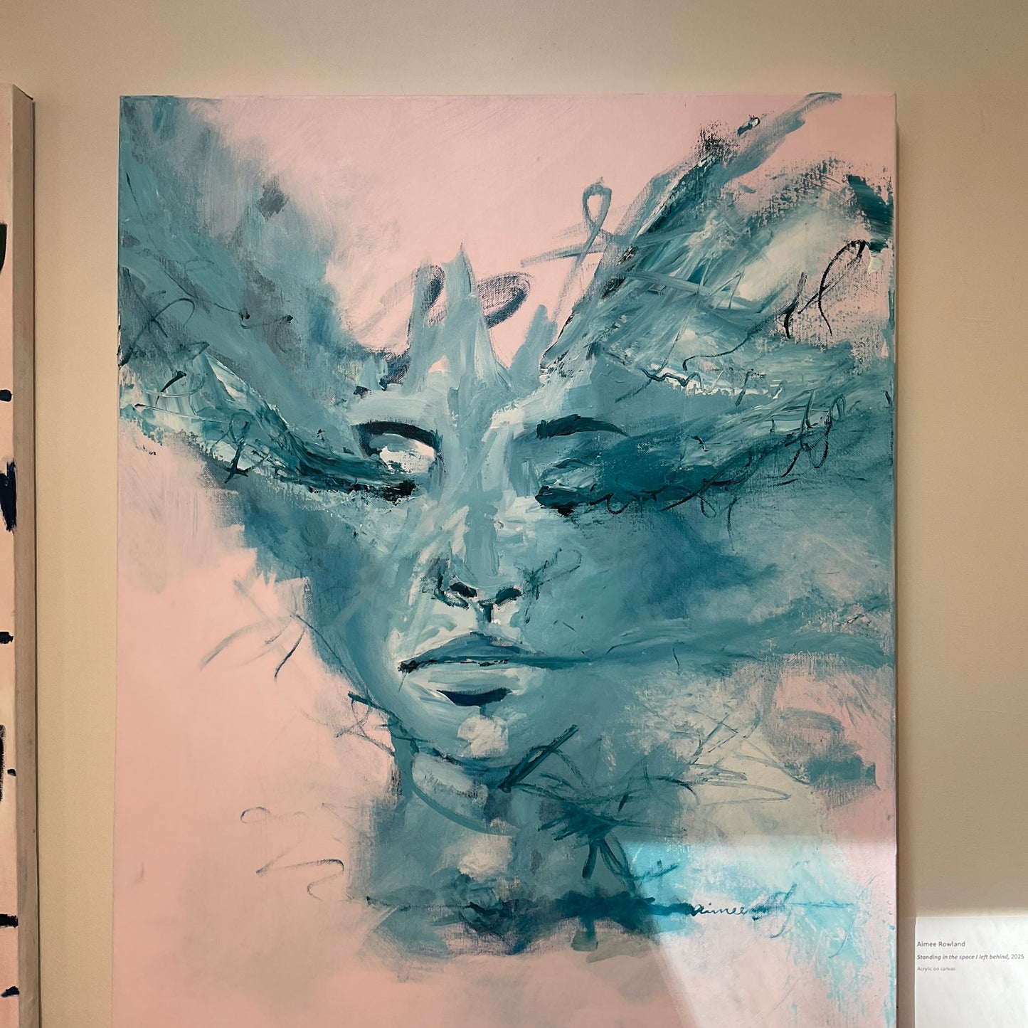 "Standing in the space I left behind", 2025, Oil on canvas - Artwork - Blue Tree Gallery