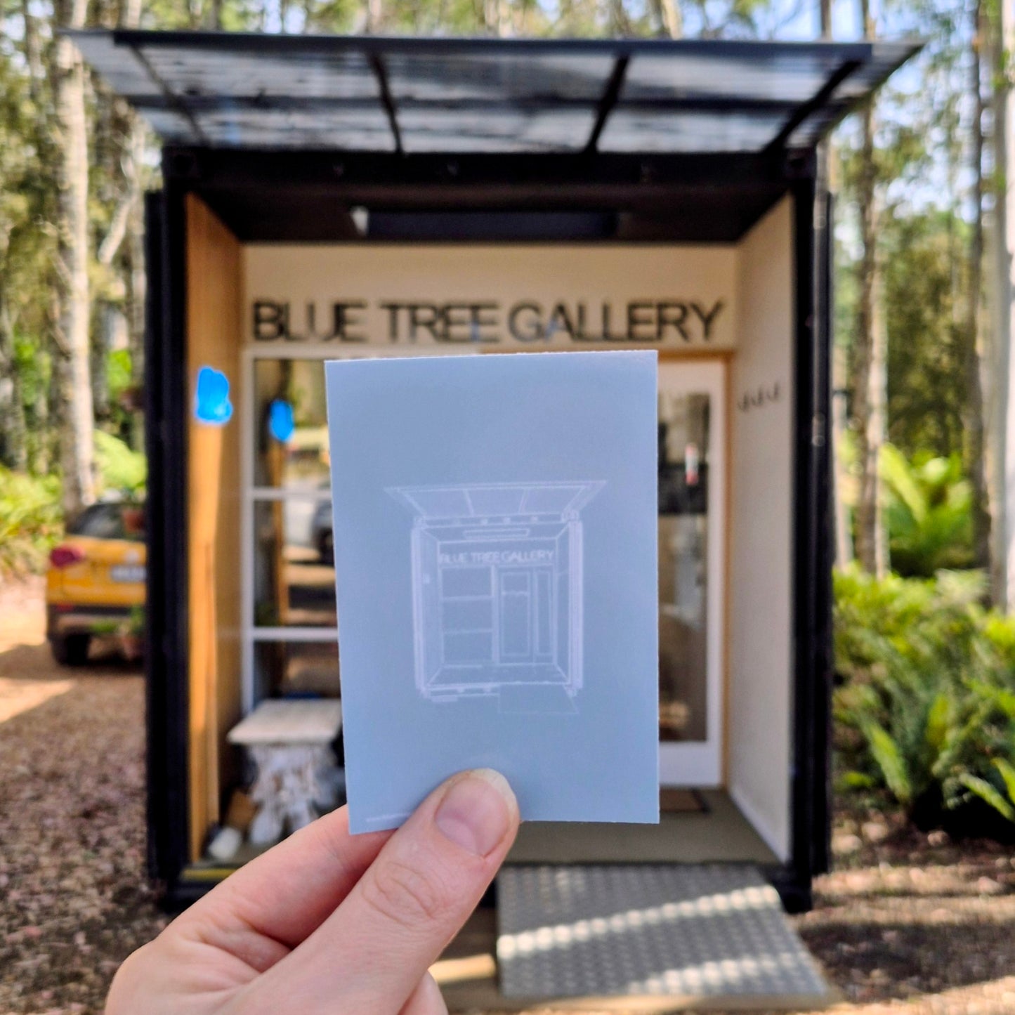 Blue Tree Gallery Line Drawn Sticker $1 from each sticker donated to Lifeline Tasmania - Blue Tree Gallery